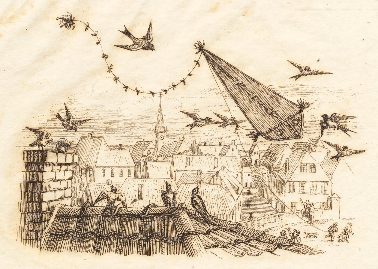 海伊为《半百儿童寓言》绘制的插图 作者 马蒂努斯·罗比（MartinusRørbye）