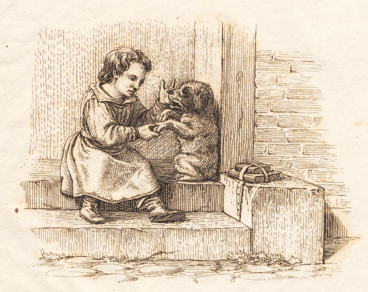 海伊为《半百儿童寓言》绘制的插图 作者 马蒂努斯·罗比（MartinusRørbye）