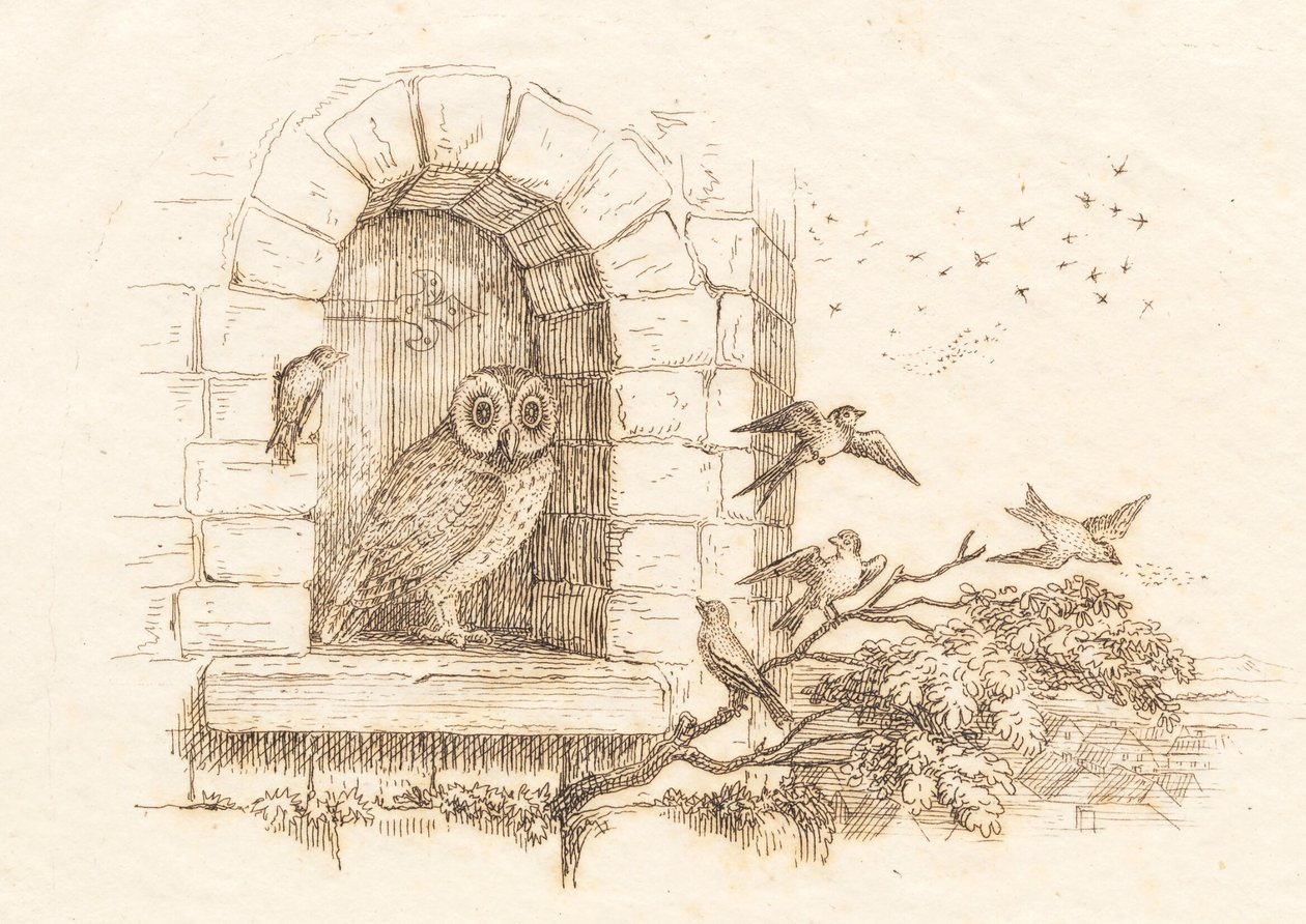 海伊为《半百儿童寓言》绘制的插图 作者 马蒂努斯·罗比（MartinusRørbye）