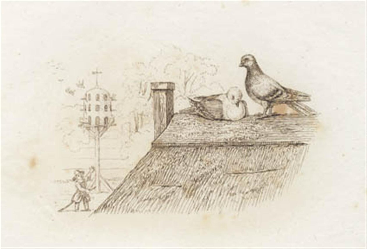 海伊为《半百儿童寓言》绘制的插图 作者 马蒂努斯·罗比（MartinusRørbye）