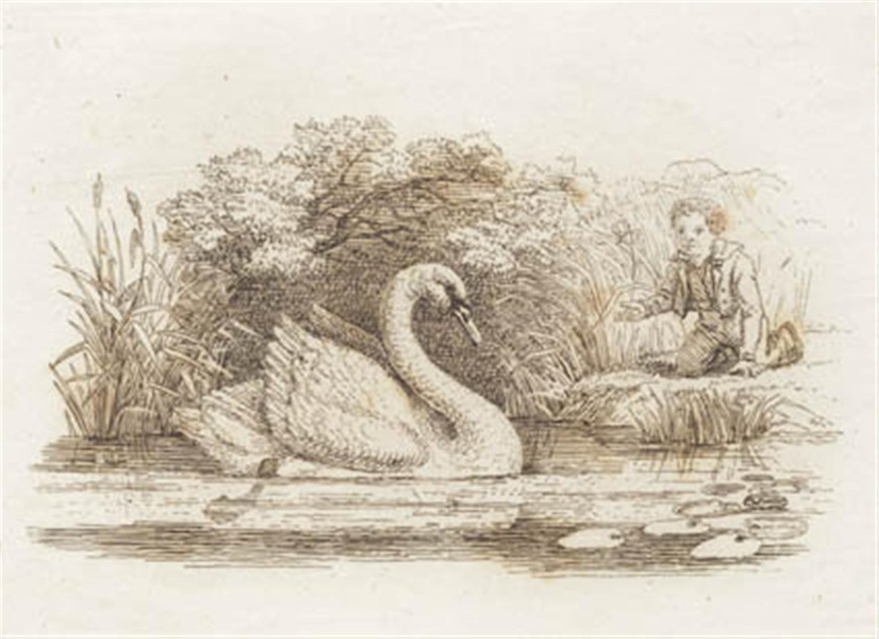海伊为《半百儿童寓言》绘制的插图 作者 马蒂努斯·罗比（MartinusRørbye）