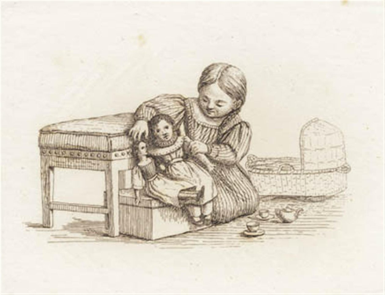 海伊为《半百儿童寓言》绘制的插图 作者 马蒂努斯·罗比（MartinusRørbye）