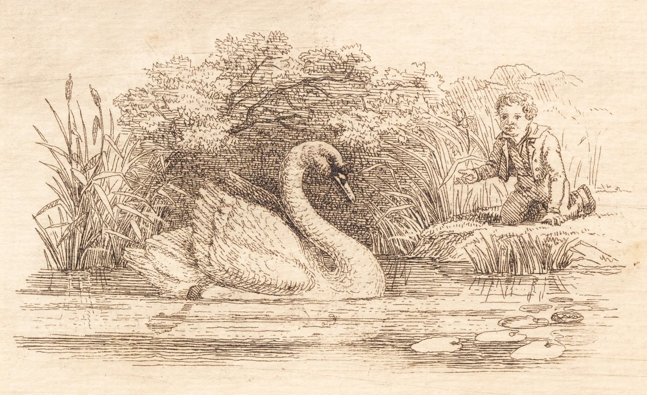 海伊为《半百儿童寓言》绘制的插图 作者 马蒂努斯·罗比（MartinusRørbye）