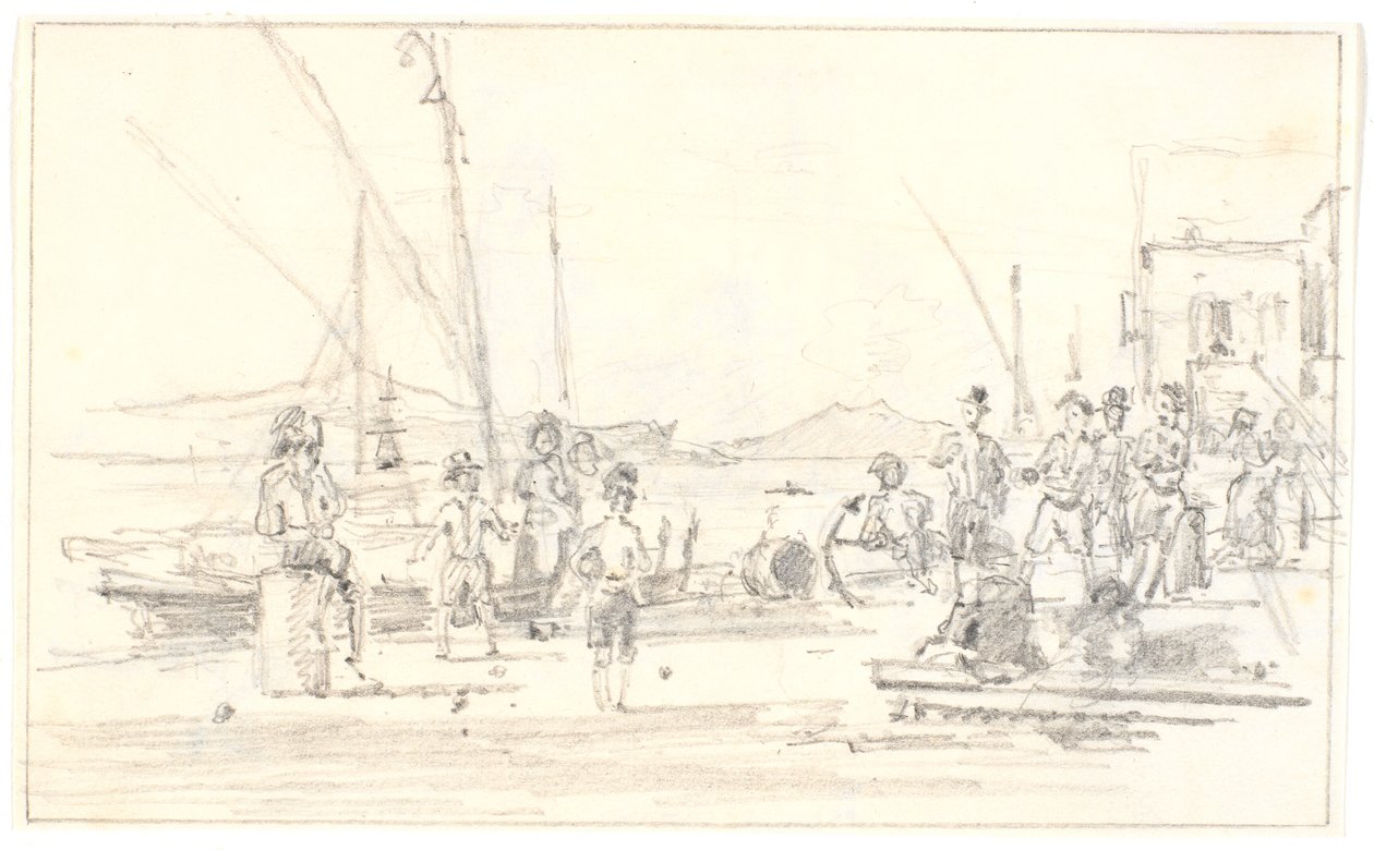 巴勒莫海港地段 作者 马蒂努斯·罗比（MartinusRørbye）