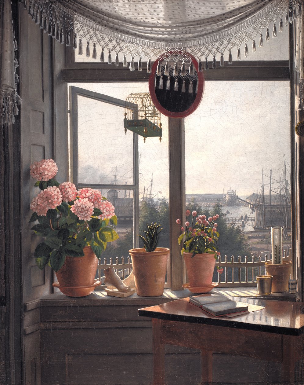 艺术家窗外的风景 作者 马蒂努斯·罗比（MartinusRørbye）