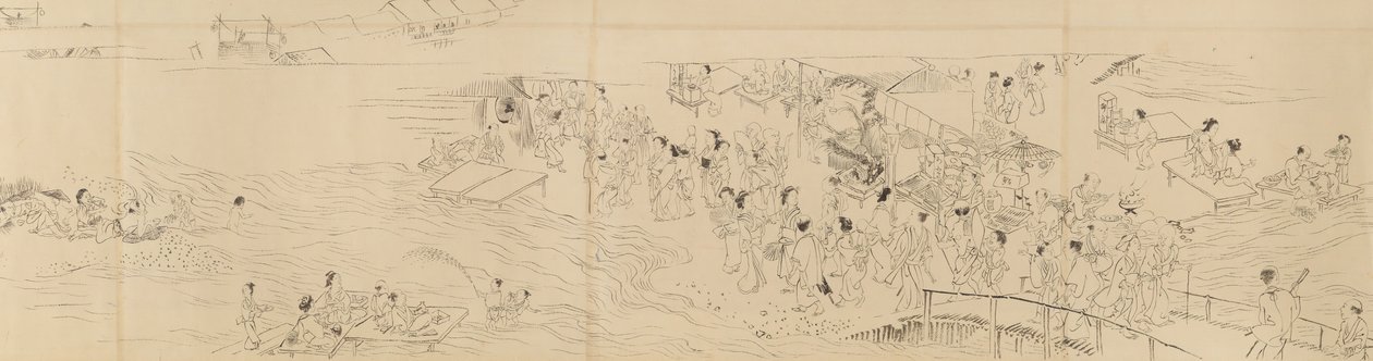 京都四季的娱乐活动，18世纪末。 作者 丸山大京