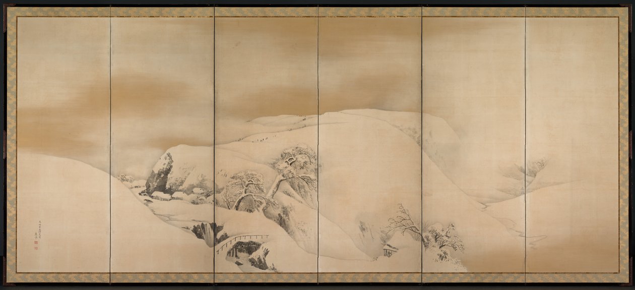 1784年冬日。 作者 丸山大京