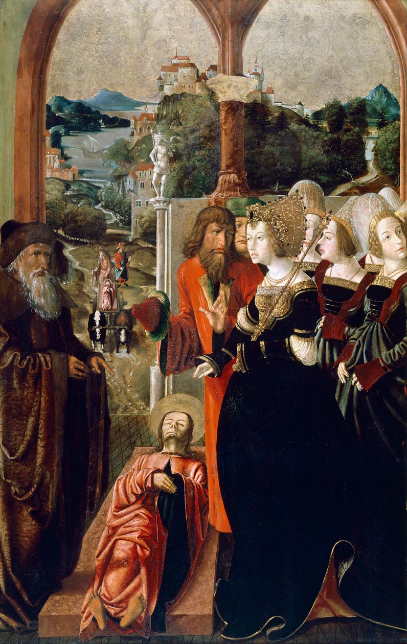 The Body of St. James Brought before Queen Lupa of Spain, panel from the Altar of St. James and St. Stephen 作者 马克思丰富