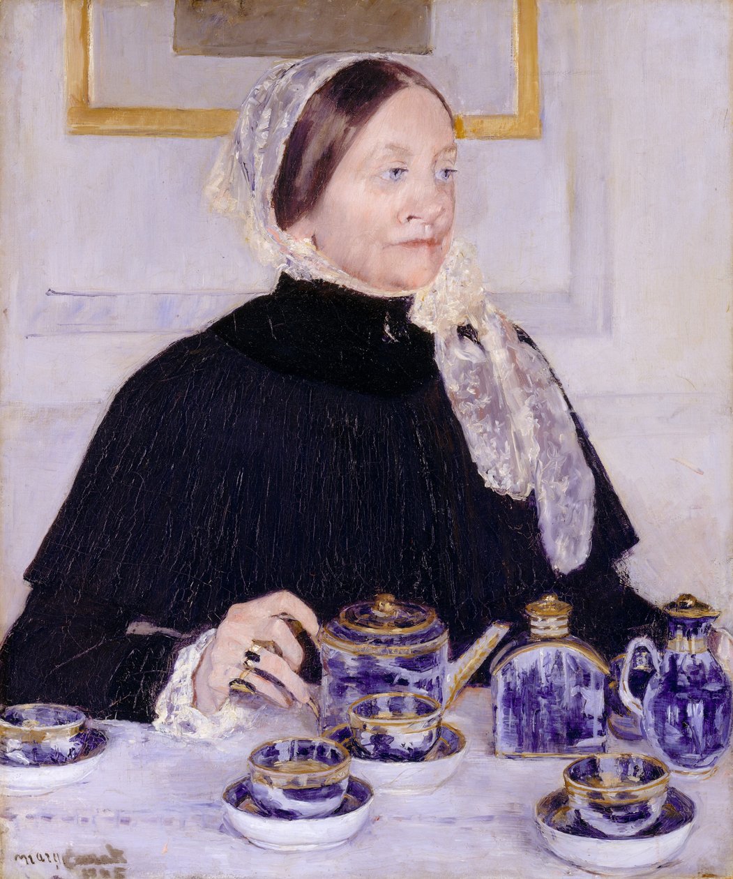 茶几的女士，1883-5 作者 玛丽·卡萨特