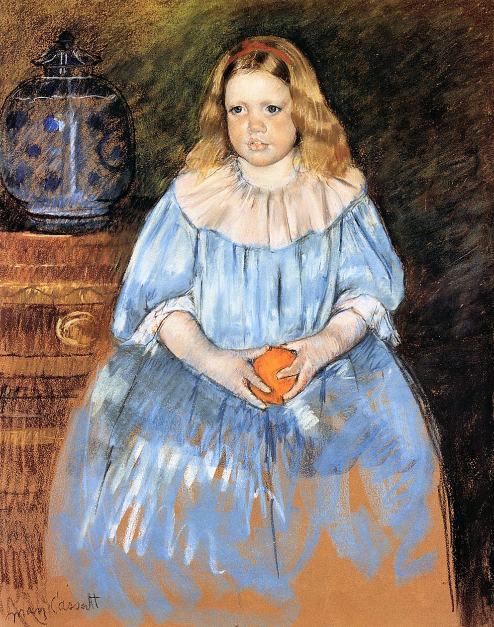 Margaret Milligan Sloan，1893年（纸上粉彩） 作者 玛丽·卡萨特