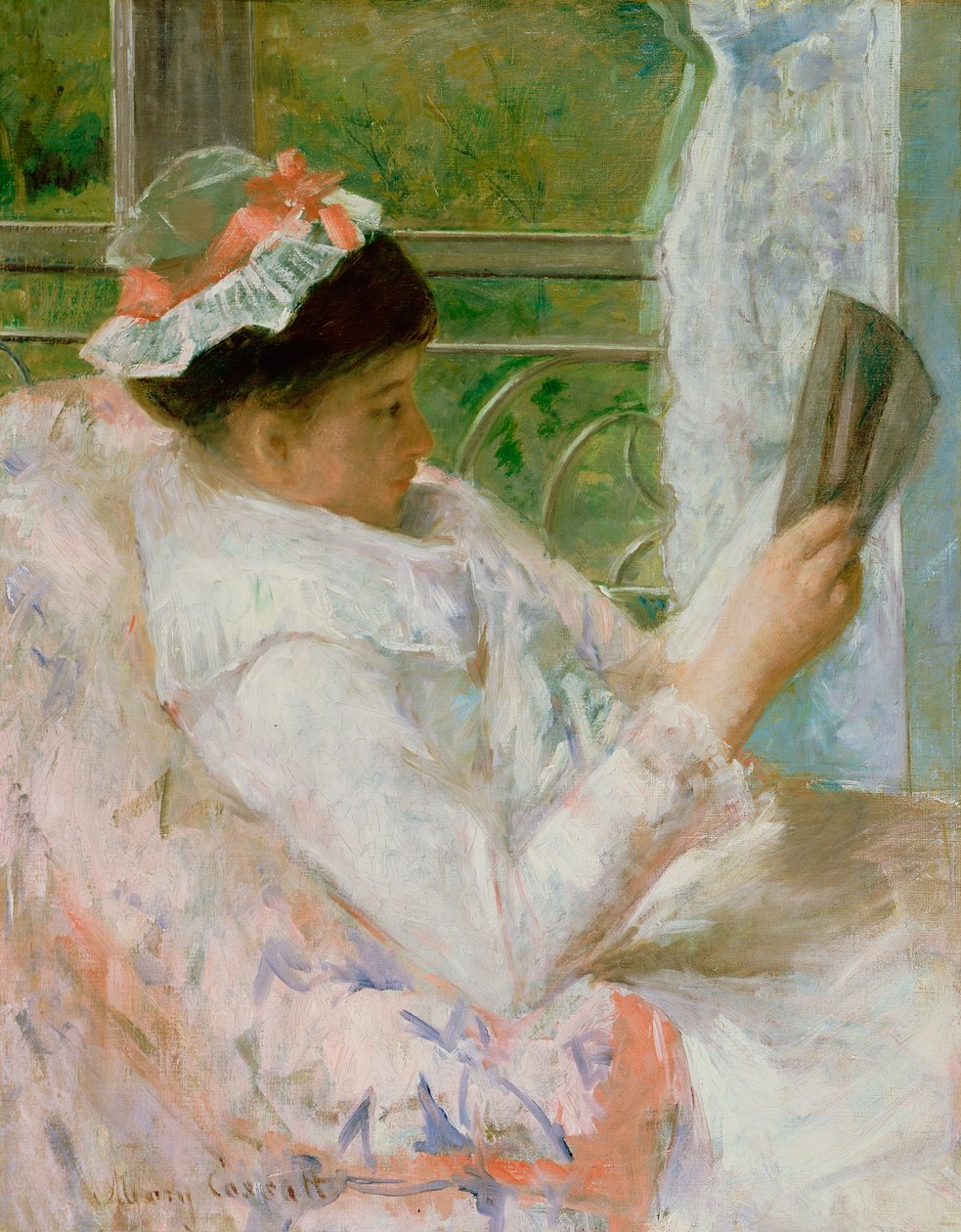 读者（Lydia Cassatt）c.1878 作者 玛丽·卡萨特