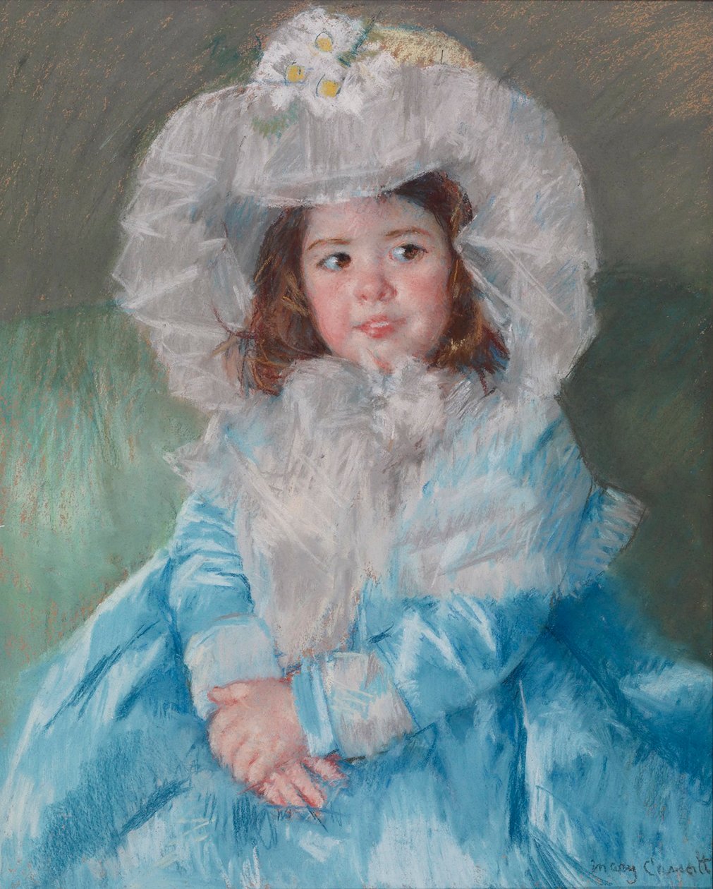 Margot Lefebre in Blue，1902 作者 玛丽·卡萨特