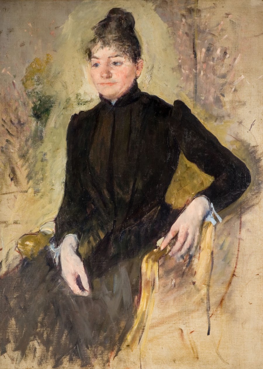 一个女人的肖像, 1881-83. 作者 玛丽·卡萨特