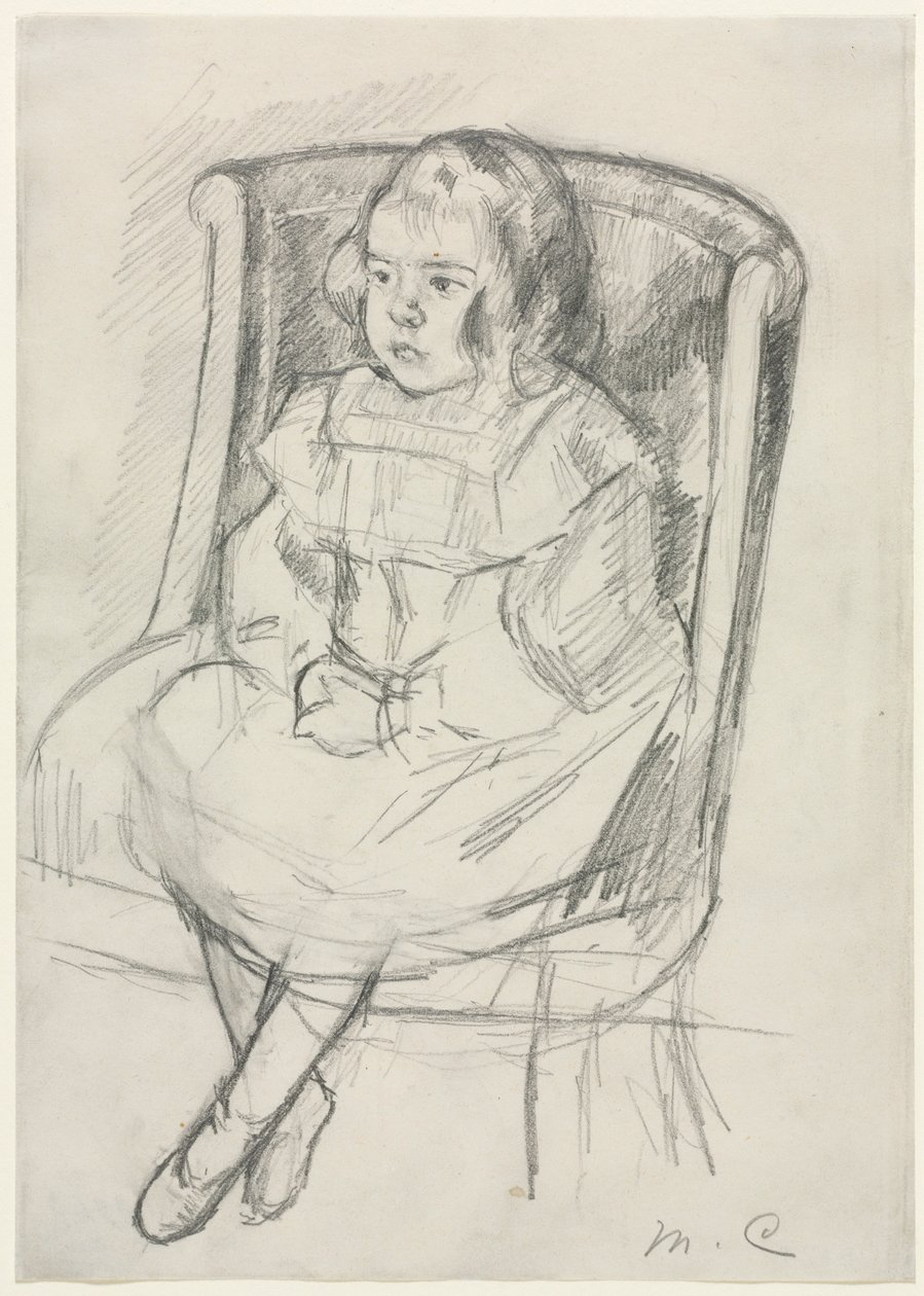 西蒙娜·席德（Simone Seated） 1903年。 作者 玛丽·卡萨特