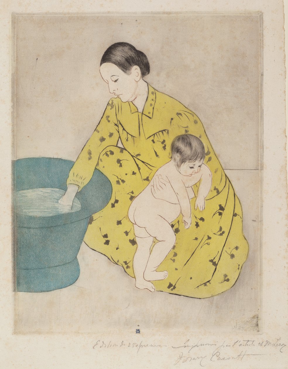 浴场》，1890-1891。 作者 玛丽·卡萨特