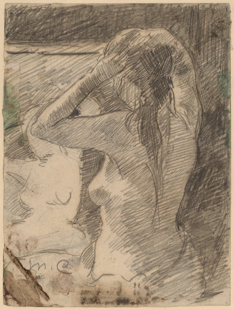 Coiffure》，约1891年。 作者 玛丽·卡萨特