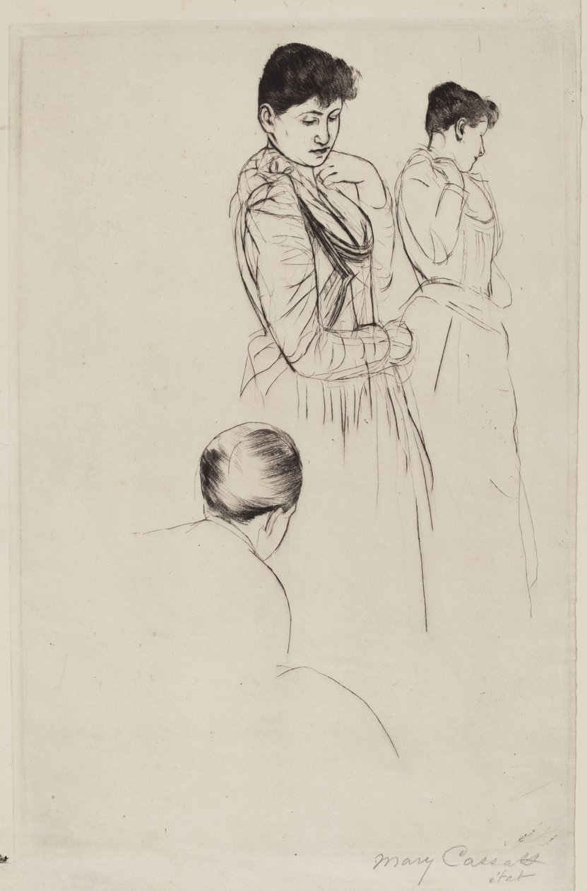 装修，1890-1891。 作者 玛丽·卡萨特