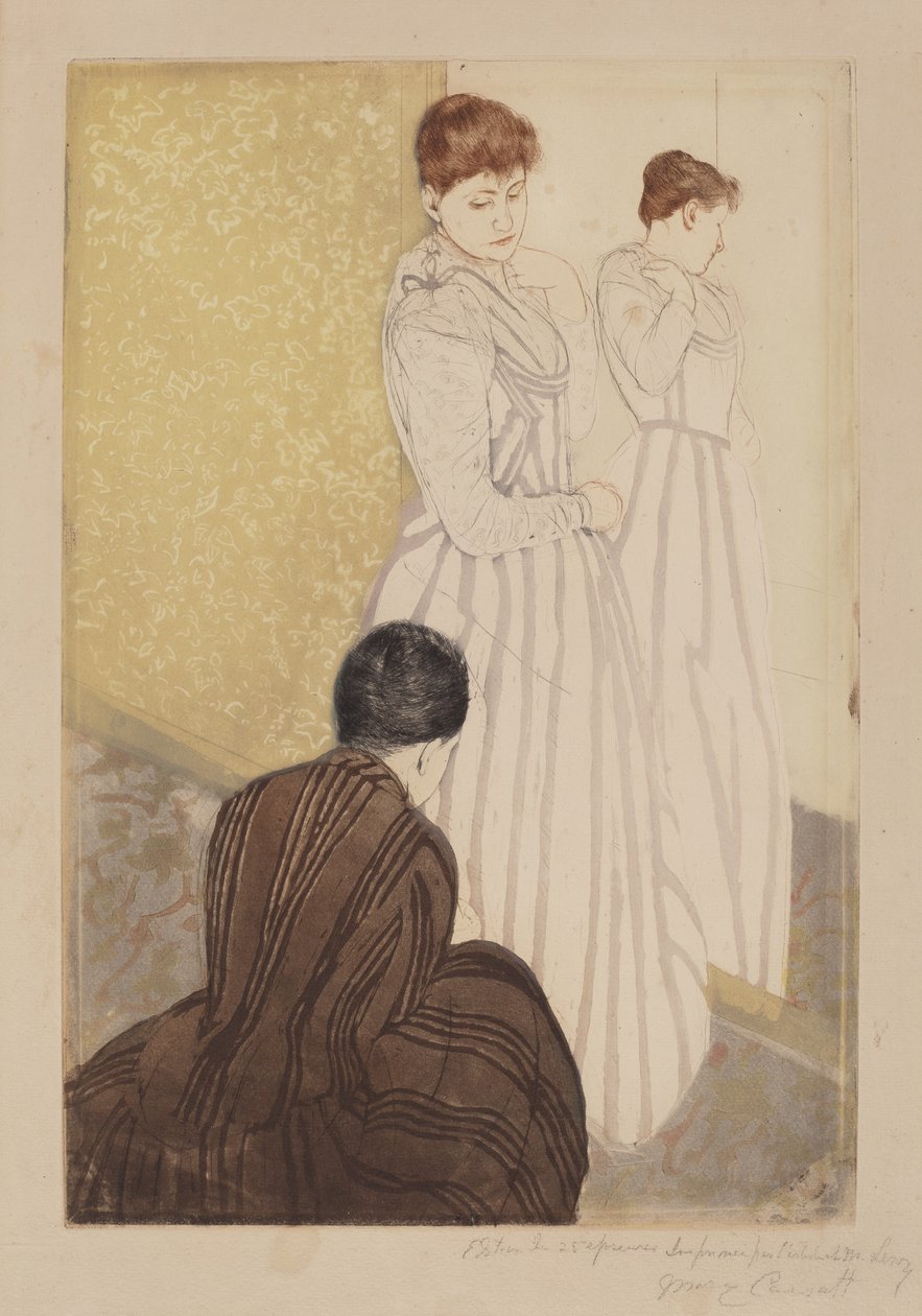 装修，1890-1891。 作者 玛丽·卡萨特