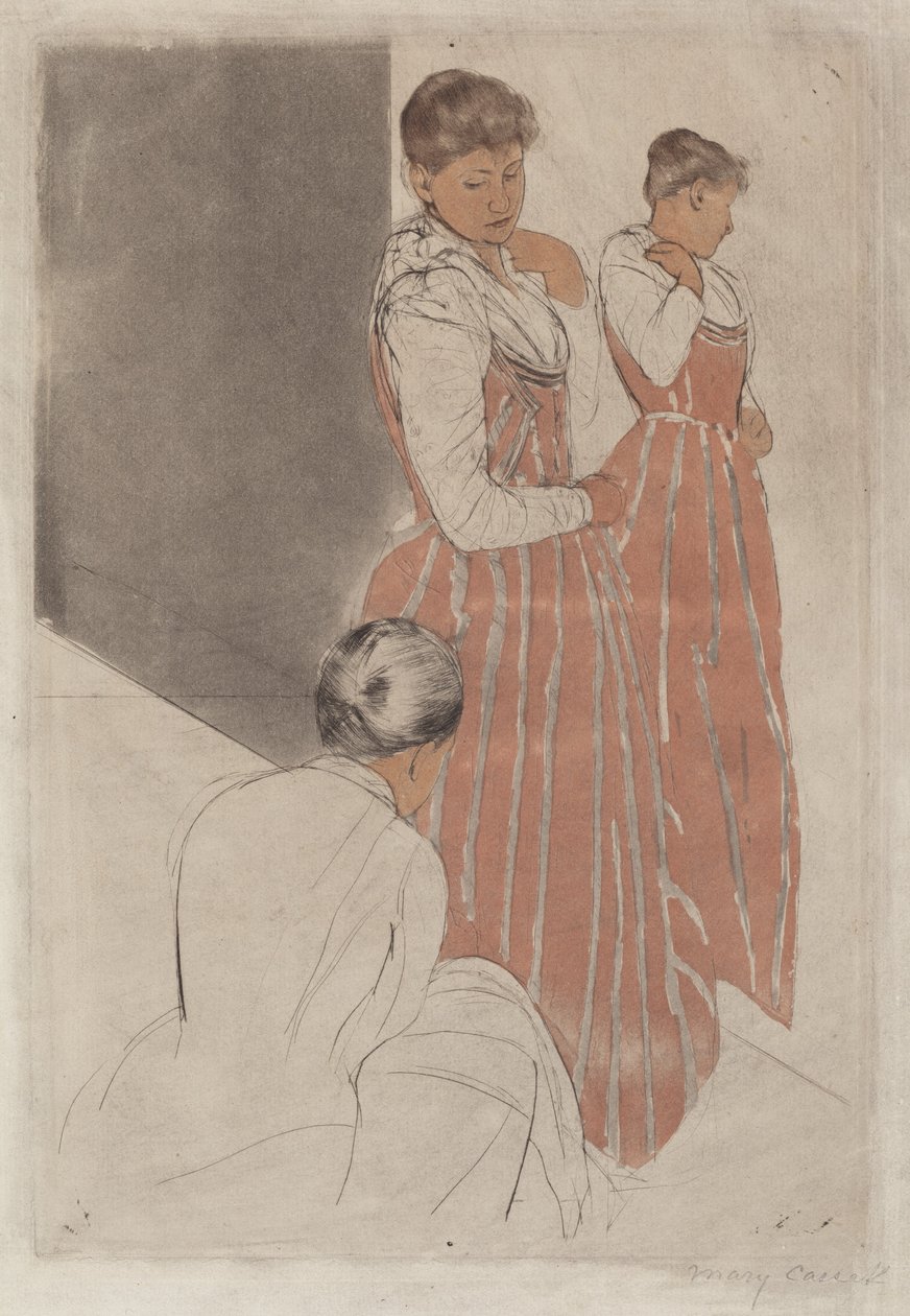 装修，1890-1891。 作者 玛丽·卡萨特