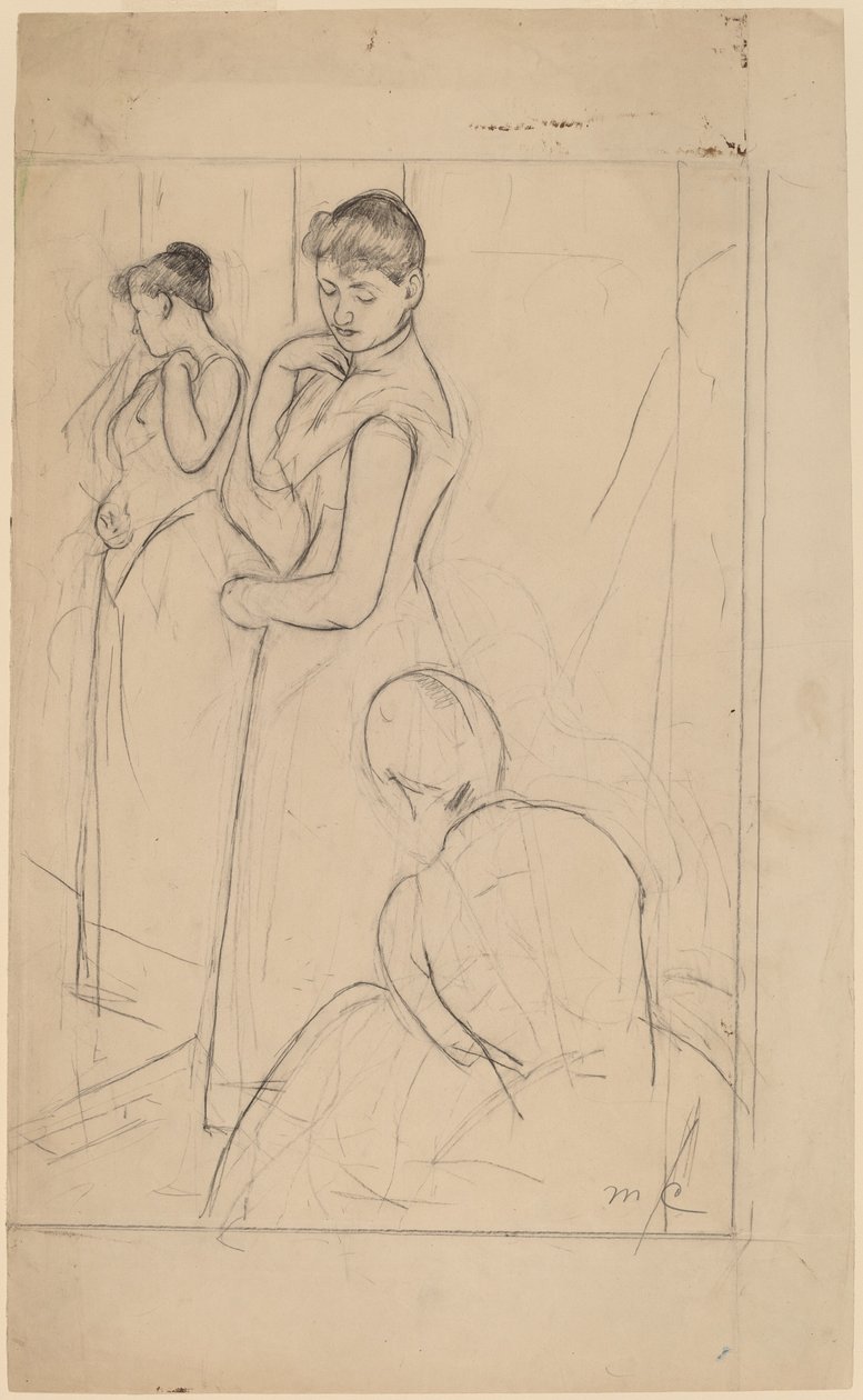 装修》[直页]，1890-1891。 作者 玛丽·卡萨特