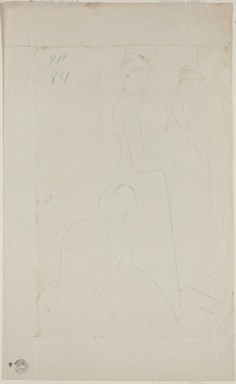 契合[背面]，18901891。 作者 玛丽·卡萨特