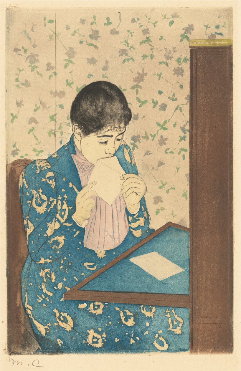 信》，1890-1891。 作者 玛丽·卡萨特