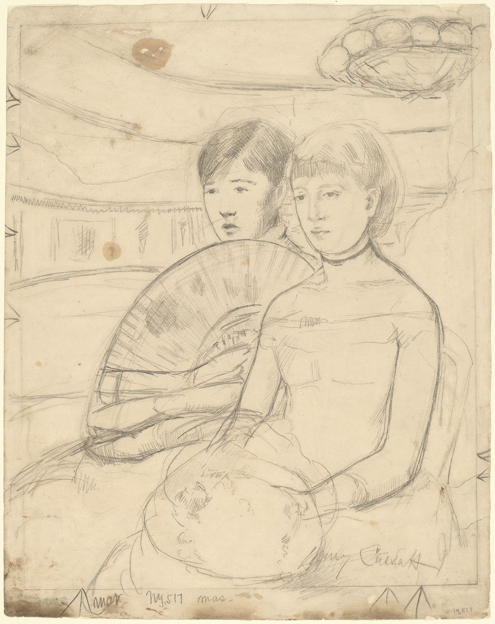 The Loge [直页], 1882年。 作者 玛丽·卡萨特