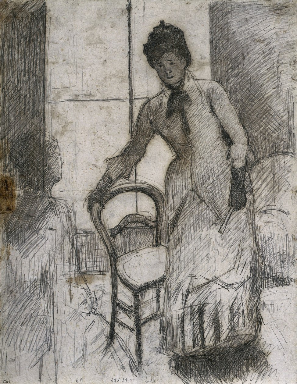 访客直肠，c。 1881年。 作者 玛丽·卡萨特