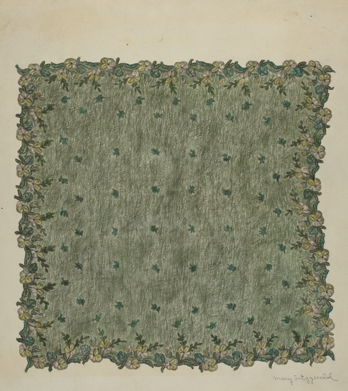 晚间手帕, 19351942. 作者 玛丽·菲茨杰拉德