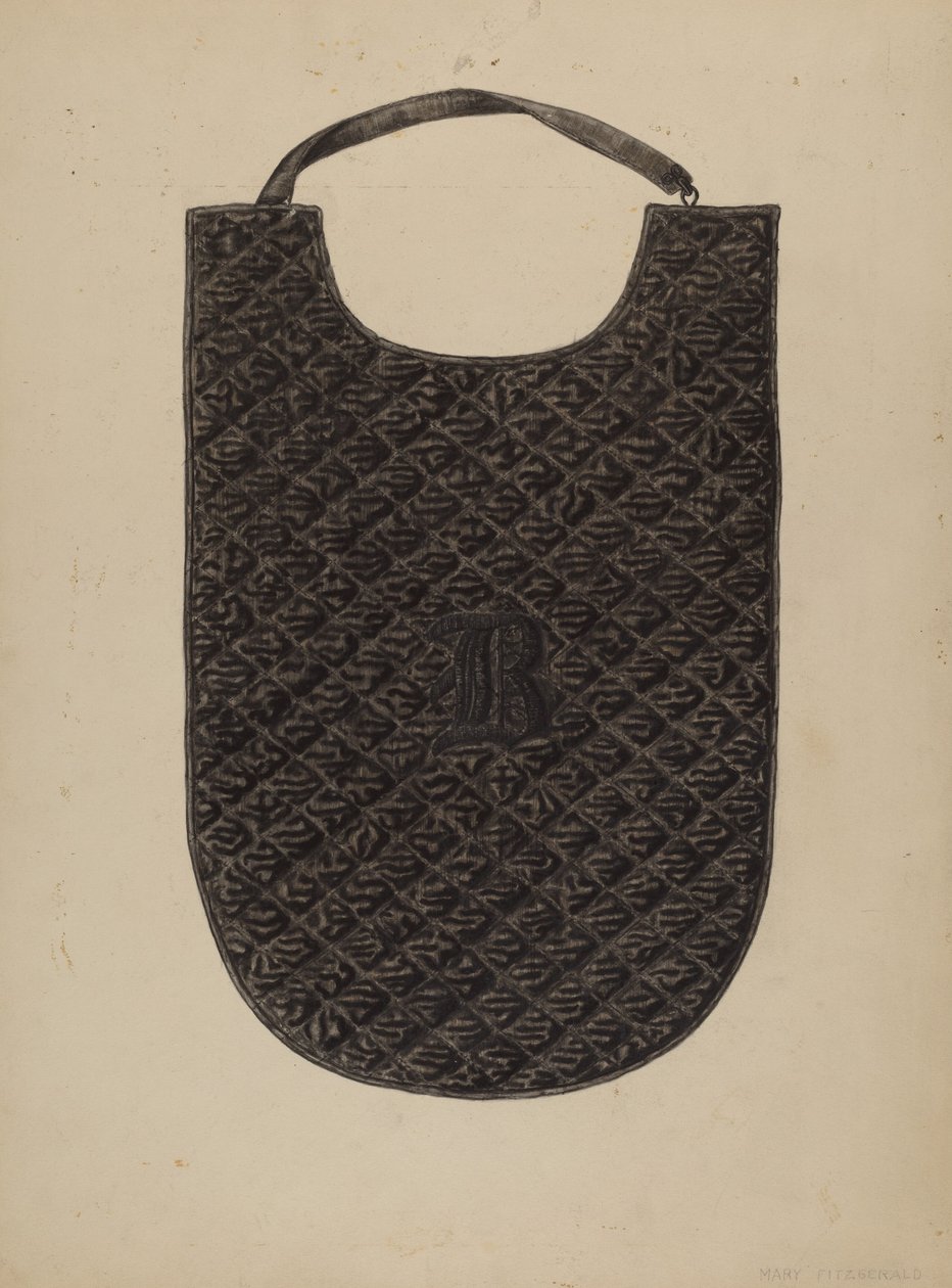 绗缝式护胸，约1940年。 作者 玛丽·菲茨杰拉德