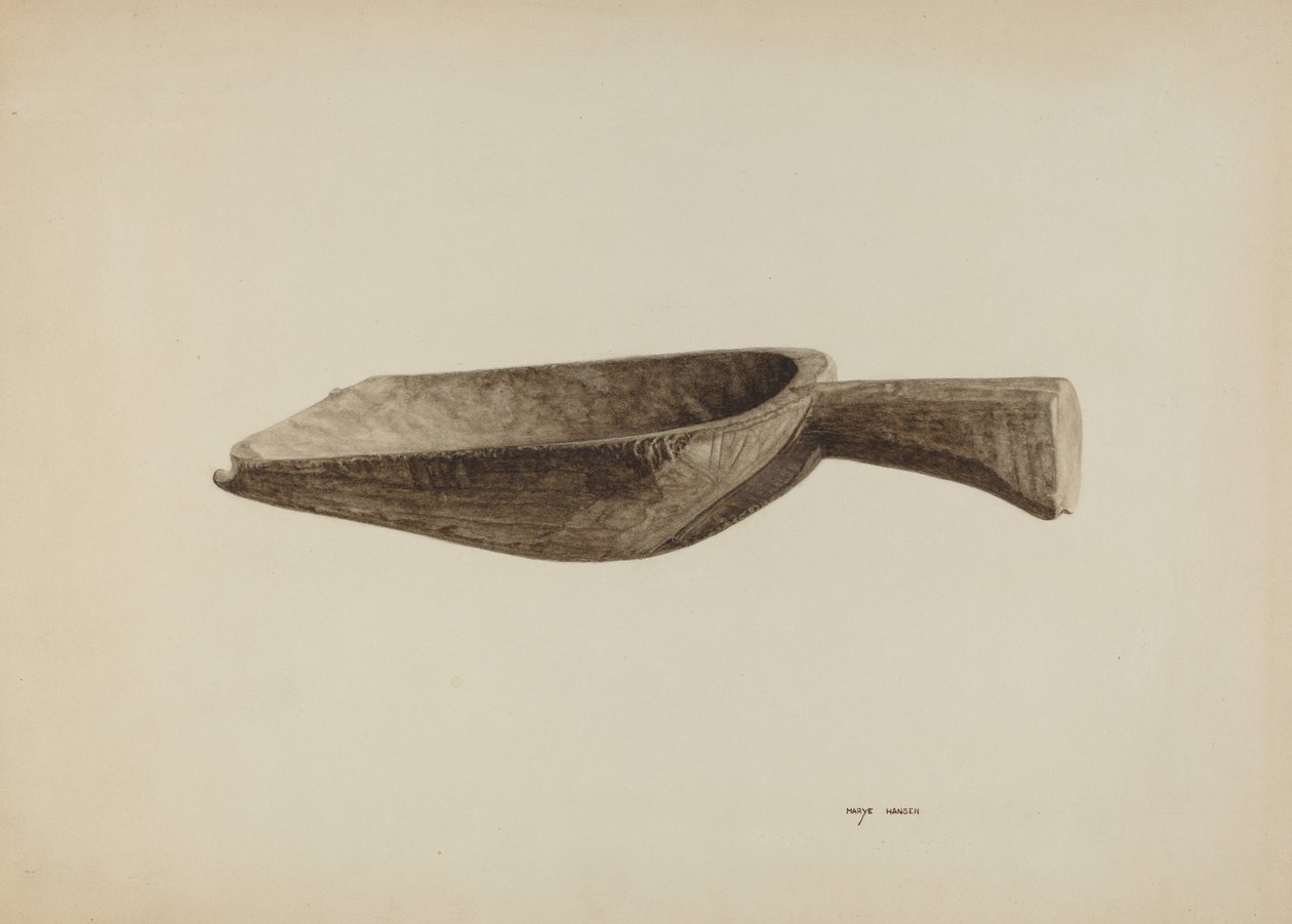 Grain Scoop, 约1939年。 作者 玛丽·汉森