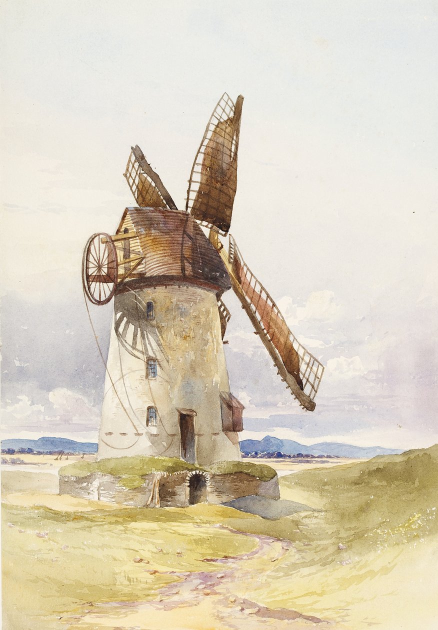 Lytham Mill，第1845-55页（纸上写着） 作者 玛丽·哈珀