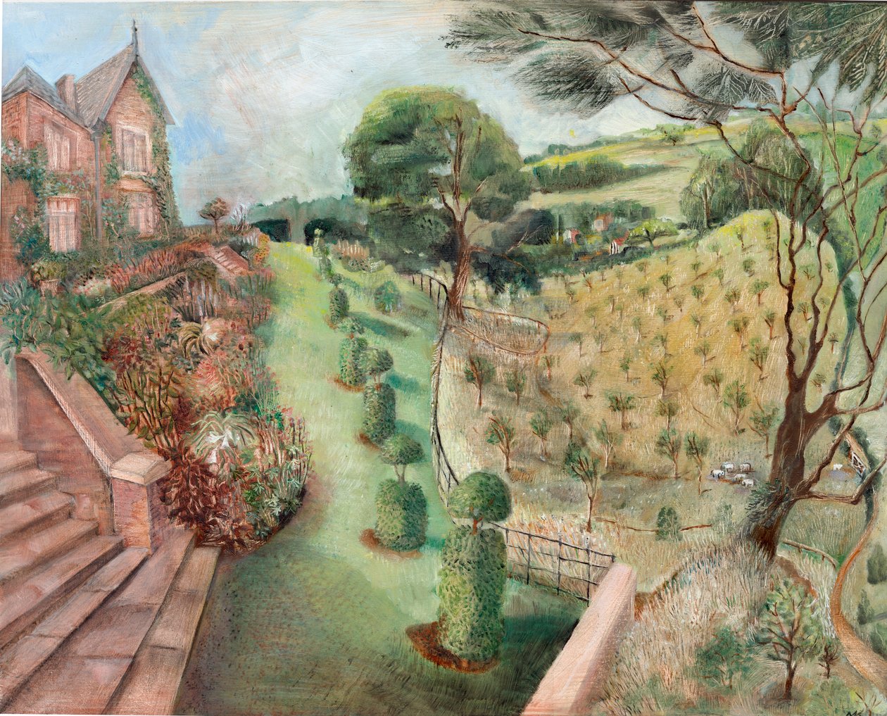 克莱花园，2005 年（木板油画） 作者 玛丽·库珀