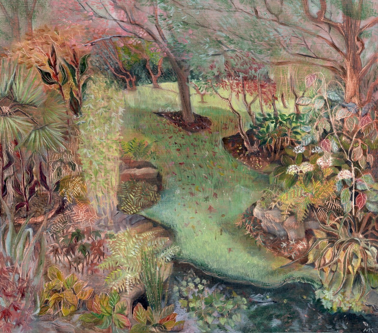 Macgregor 花园》，2003 年（木板油画） 作者 玛丽·库珀