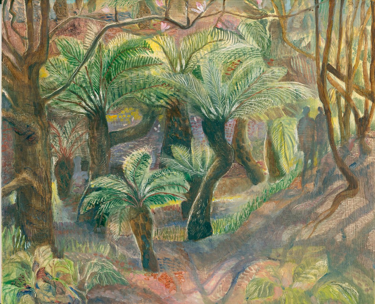 蕨类植物，特鲁维登，2012 年（木板油画） 作者 玛丽·库珀