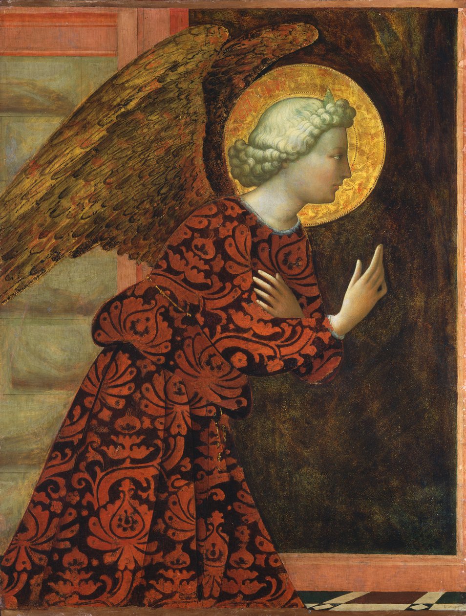 天使报喜 作者 Tommaso Masolino da Panicale