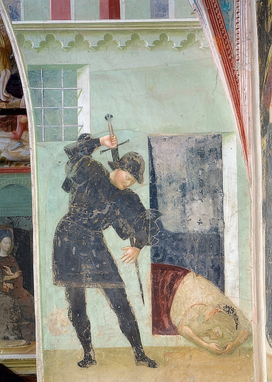 施洗约翰的斩首。 1435 作者 Tommaso Masolino da Panicale