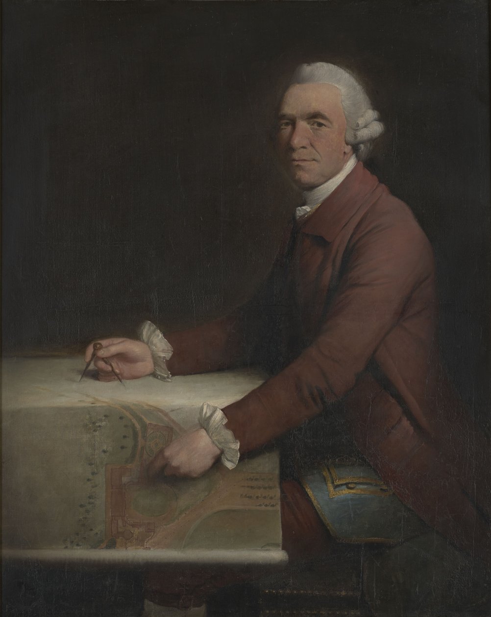 Kenton Couse，英国建筑师（1721-1790）的肖像 作者 梅森·张伯林