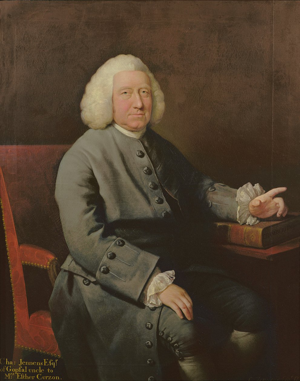Charles Jennens（1700-73）的肖像，赞助人和亨德尔的朋友 作者 梅森·张伯林
