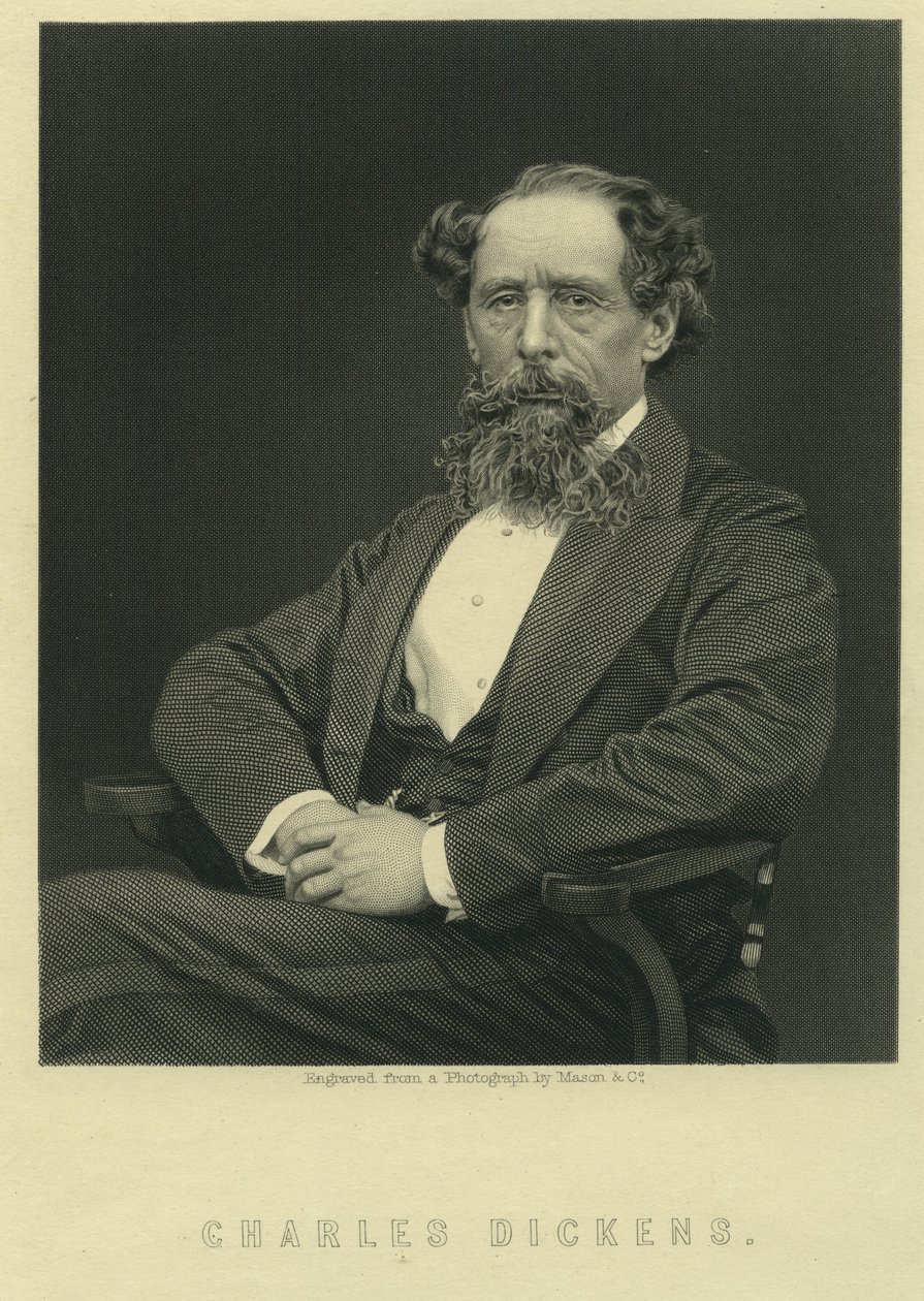 查尔斯狄更斯，赫伯特沃特金斯拍摄的照片（b.1828） 作者 梅森公司