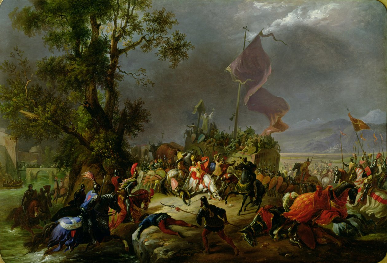 莱纳诺战役于1176年，1831年 作者 Massimo Taparelli d'Azeglio