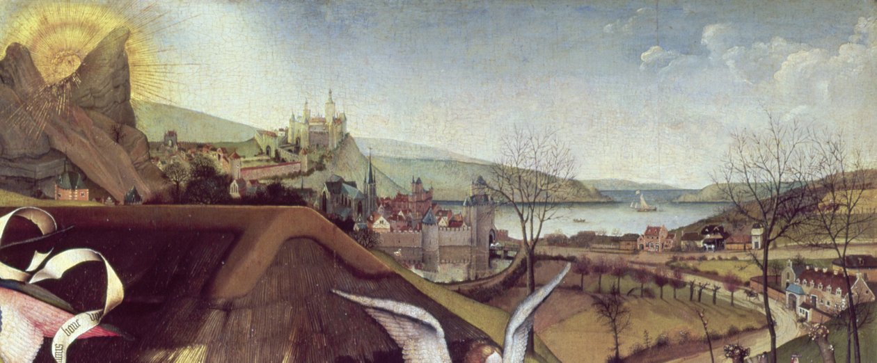 耶稣诞生，c.1425（细节128673） 作者 弗莱玛勒大师