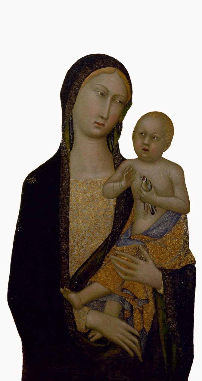 处女和儿童 作者 Sienese Straus麦当娜大师