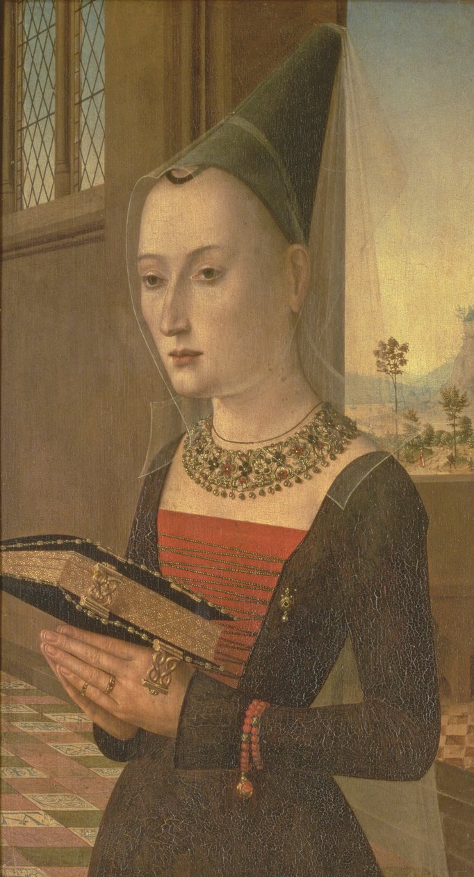Maria Bonciani的肖像，Pierantonio Baroncellis的妻子 作者 Baroncelli肖像大师