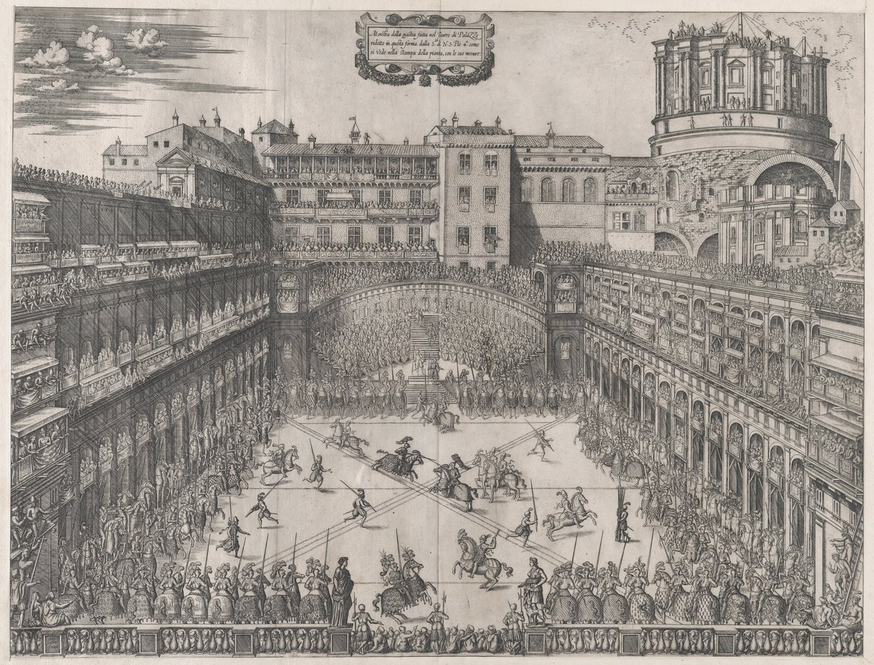 Speculum Romanae Magnificentiae：梵蒂冈锦标赛，1565年，1565年。 作者 HCB大师