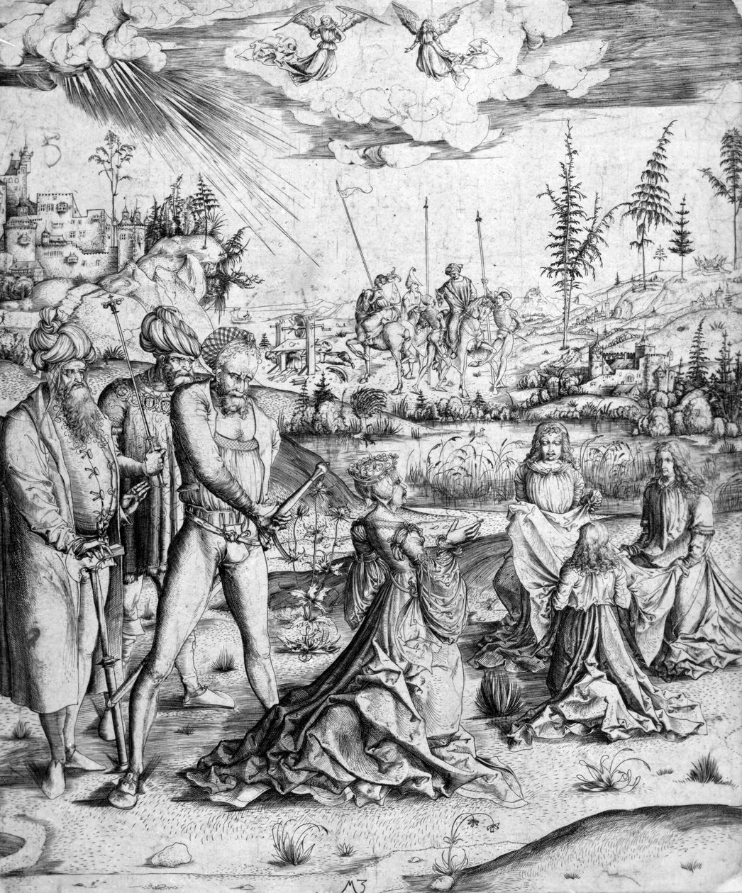 圣凯瑟琳的殉难，c.1500-03 作者 MZ大师