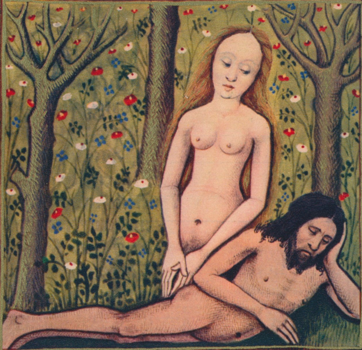夏娃--我们共同的母亲》，1403年，1939年 作者 贝瑞大师 Cleres Femmes