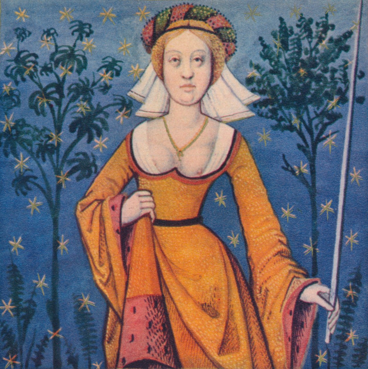 Flore - Deesse Des Fleurs》，1403年，1939年 作者 贝瑞大师 Cleres Femmes