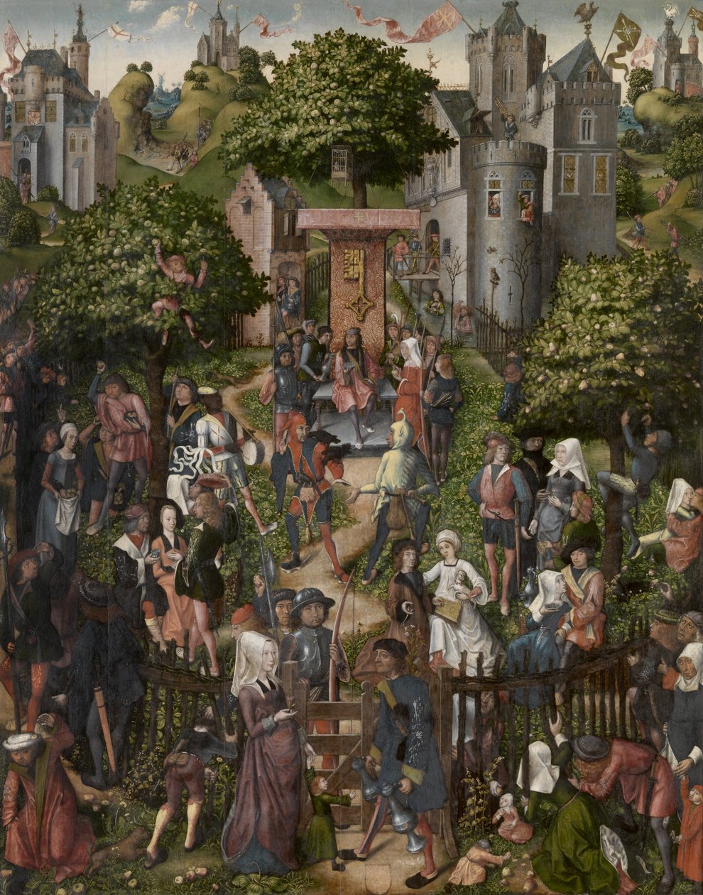 荷兰语：Schuttersfeest 弓箭手节 作者 法兰克福大师