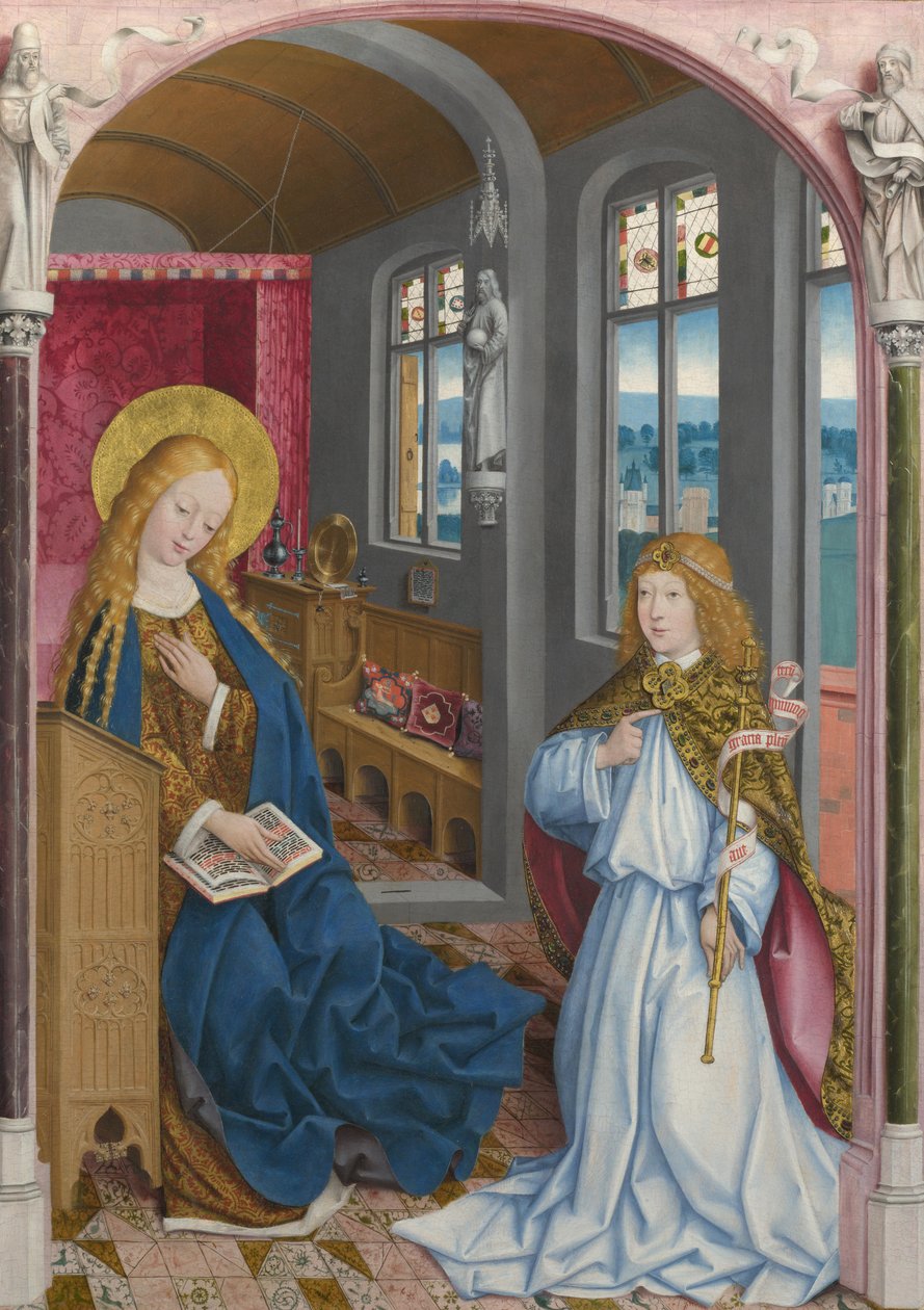 通告The Liesborn Altarpiece，ca. 1470-1480 作者 利斯本大师